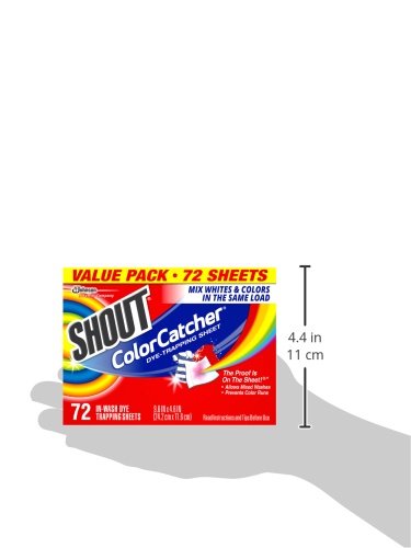 Shout Color Catcher Dye Trapping Sheets 72.0 Count New 