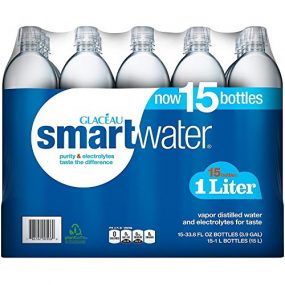 Buy SmartWater Water, 1 liter, Pack of 15 - special discount and free