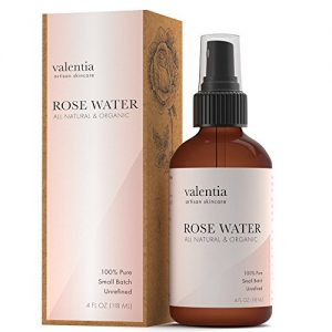 Valentia Organic Rose Water Toner Spray 4 oz