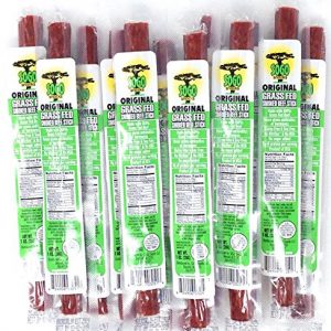 100% Grass-Fed, Paleo Friendly Beef Sticks: MSG, Gluten and Soy Free, 12 ct