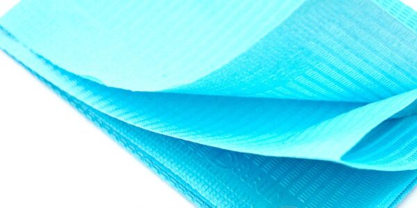50 Blue 13" X 17" Tattoo Dental Piercing Bibs Disposable Waterproof Sheets 3-ply