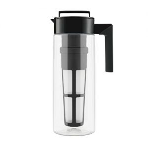 Takeya Patented Deluxe Cold Brew Iced Coffee Maker,  1-Quart, Black