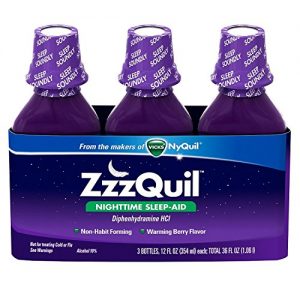 ZzzQuil Nighttime Sleep-Aid, Berry Flavor, 12 fl. oz, 3 pk.