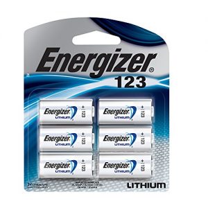 Energizer 123 Lithium Batteries, 6 Count (CR123A)