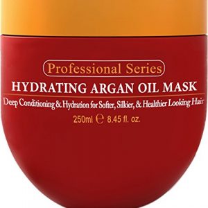 Hydrating Argan Oil Hair Mask and Deep Conditioner By Arvazallia for Dry or Damaged Hair, 8.45 oz