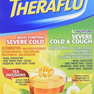 Theraflu MultiSymptom Severe Cold Relief Medicine/Nighttime,12 Packets