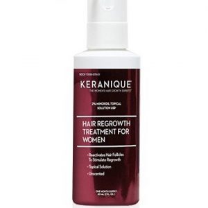 Keranique Hair Regrowth Treatment Extended Nozzle Sprayer, 2% Minoxidil, 2 Fl Oz