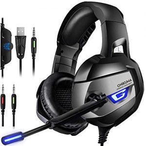ONIKUMA Stereo Gaming Headset for PS4, Xbox One, PC, Enhanced 7.1 Surround Sound