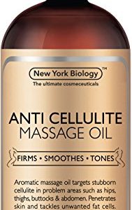 Anti Cellulite Treatment Massage Oil Targets Unwanted Fat Tissues & Improves Skin Firmness, 8 oz