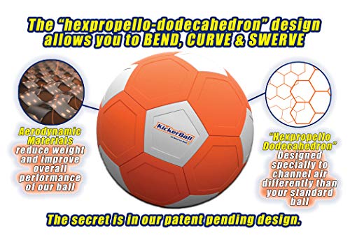 NEW Kickerball By Swerve Ball Kids Children's Play Toys Outdoor Football Bend it 
